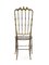Italian Chair with Floral Seating by Giuseppe Gaetano Descalzi for Chiavari, Image 2
