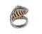 Snake Shaped Gold and Silver Ring 2