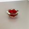 Italian Murano Glass Faceted Sommerso Bowl Element Ashtray by Flavio Poli, 1970s, Image 2