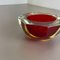 Italian Murano Glass Faceted Sommerso Bowl Element Ashtray by Flavio Poli, 1970s 6