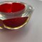 Italian Murano Glass Faceted Sommerso Bowl Element Ashtray by Flavio Poli, 1970s 19