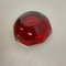 Italian Murano Glass Faceted Sommerso Bowl Element Ashtray by Flavio Poli, 1970s, Image 15