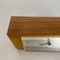 German Wooden Electronic Teak Table Clock in the Style of Max Bill for Junghans, Germany, 1960s 9