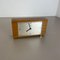 German Wooden Electronic Teak Table Clock in the Style of Max Bill for Junghans, Germany, 1960s 3