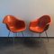 DAX Armchairs in Orange Fiberglass by Charles & Ray Eames for Herman Miller, Set of 2 4