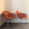 DAX Armchairs in Orange Fiberglass by Charles & Ray Eames for Herman Miller, Set of 2 6