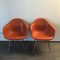 DAX Armchairs in Orange Fiberglass by Charles & Ray Eames for Herman Miller, Set of 2 5