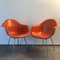 DAX Armchairs in Orange Fiberglass by Charles & Ray Eames for Herman Miller, Set of 2 3