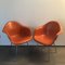 DAX Armchairs in Orange Fiberglass by Charles & Ray Eames for Herman Miller, Set of 2 1