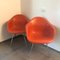 DAX Armchairs in Orange Fiberglass by Charles & Ray Eames for Herman Miller, Set of 2 8