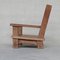 French Brutalist Oak Chunky Armchairs, Set of 2, Image 7