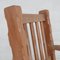 French Brutalist Oak Chunky Armchairs, Set of 2 12