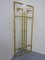 French Brass Wall Rack with Coat Hangers, 1970s 5