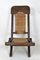 Antique Asian Carved Exotic Wood & Cannage Folding Chair, Image 7