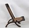 Antique Asian Carved Exotic Wood & Cannage Folding Chair, Image 9