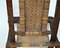 Antique Asian Carved Exotic Wood & Cannage Folding Chair 2