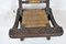 Antique Asian Carved Exotic Wood & Cannage Folding Chair, Image 12