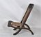 Antique Asian Carved Exotic Wood & Cannage Folding Chair 6