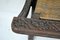 Antique Asian Carved Exotic Wood & Cannage Folding Chair, Image 7