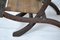 Antique Asian Carved Exotic Wood & Cannage Folding Chair 11