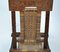 Antique Asian Carved Exotic Wood & Cannage Folding Chair, Image 4