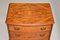 Antique Burr Walnut Chest on Chest of Drawers, Image 4
