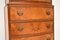 Antique Burr Walnut Chest on Chest of Drawers, Image 6