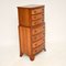 Antique Burr Walnut Chest on Chest of Drawers, Image 8