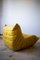 Yellow Pull-Up Dubai Leather Living Room Set by Michel Ducaroy for Ligne Roset, 1970s, Set of 4 9