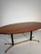 Rosewood and Iron & Brass Structure Dining Table, 1950s 4