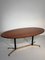 Rosewood and Iron & Brass Structure Dining Table, 1950s 1