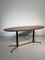 Rosewood and Iron & Brass Structure Dining Table, 1950s, Image 3