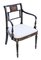 Regency Ebonised Elbow, Carver or Desk Chair, 1825 5