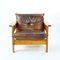Lounge Chairs in Leather and Wood, Czechoslovakia 1970s, Set of 2, Image 24