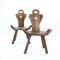 Handgemachter Beistellstuhl aus Holz, Holland, 1920er 9