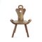 Handgemachter Beistellstuhl aus Holz, Holland, 1920er 5