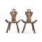 Handgemachter Beistellstuhl aus Holz, Holland, 1920er 1