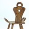 Handgemachter Beistellstuhl aus Holz, Holland, 1920er 15