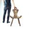 Handgemachter Beistellstuhl aus Holz, Holland, 1920er 4