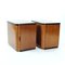 Art Deco Minimalistic Nightstands in Wood, Czechoslovakia, 1940s, Set of 2 4