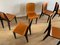 Vintage Thermogeformte Esszimmerstühle aus Holz, 6er Set 5