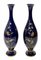 French Cobalt Blue Porcelain Vases, 1900s, Set of 2, Image 2