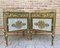 19th Century French Bronze Vitrine Nightstands with Glass Doors and Brass Drawers, Set of 2 3