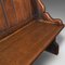 Antique Victorian Scottish Oak Free-Standing Pew Bench Seat, Ecclesiastical, Victorian 8