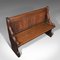 Antique Victorian Scottish Oak Free-Standing Pew Bench Seat, Ecclesiastical, Victorian, Image 6