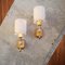 Golden Wall Lights with Acrylic Glass, France, Set of 2, Image 2
