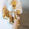 Golden Wall Lights with Acrylic Glass, France, Set of 2 7