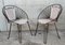 Mid-Century Hoop Chairs with Caned Seats and Backs, Set of 2 1