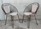 Mid-Century Hoop Chairs with Caned Seats and Backs, Set of 2, Image 1