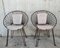 Mid-Century Hoop Chairs with Caned Seats and Backs, Set of 2 5